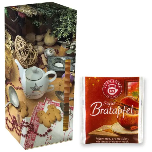 Teetower Beuteltee Bratapfel, 24 Stück, 60g, Faltschachtel