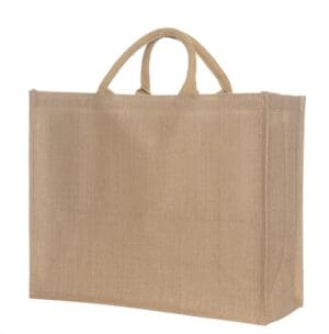 Jute-Blocktasche L Natural