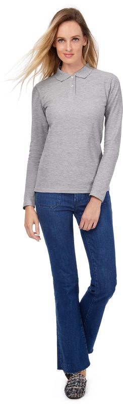 Polo B&C ID.001 Ladies' long-sleeved shirt