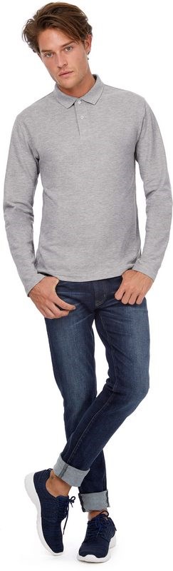 Polo B&C ID.001 Men's long-sleeved shirt