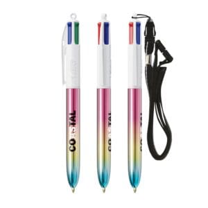 BIC® 4 Colours® Gradient + Lanyard