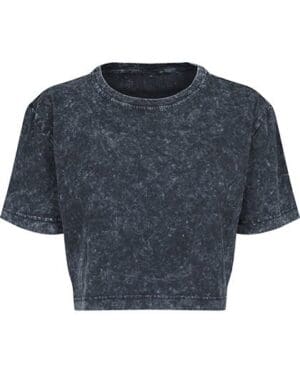 Build Your Brand - Ladies´ Acid Washed Cropped Tee