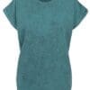 Build Your Brand - Ladies´ Acid Washed Extended Shoulder Tee