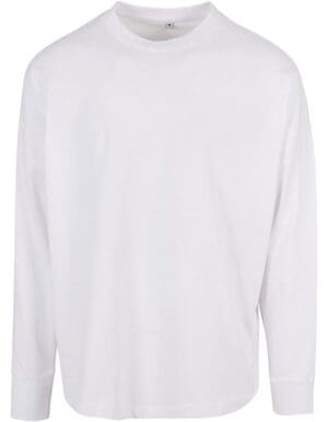 Build Your Brand - Oversized Cut On Sleeve Longsleeve