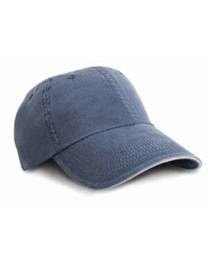 Cap Result Headwear - Washed Fine Line Cotton With Sandwich Peak