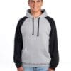 JERZEES - Nublend® Colour-Block Raglan Hooded Sweatshirt