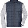 Jacket James&Nicholson - Men´s Knitted Hybrid