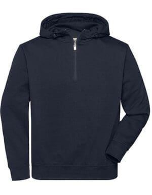 James&Nicholson - BIO Workwear-Half Zip Hoody