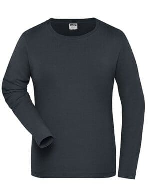 James&Nicholson - Ladies´ BIO Stretch-Longsleeve Work - SOLID