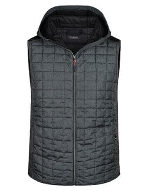 James&Nicholson - Men´s Knitted Hybrid Vest