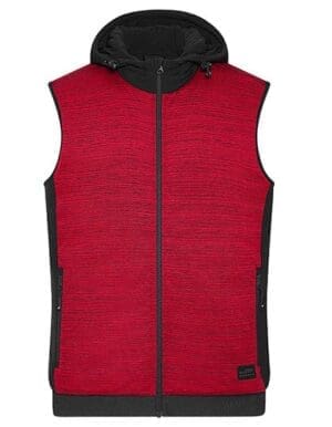 James&Nicholson - Men´s Padded Hybrid Vest