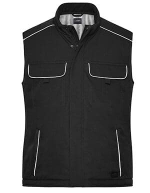 James&Nicholson - Workwear Softshell Padded Vest - SOLID