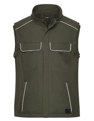 James&Nicholson - Workwear Softshell Vest - SOLID