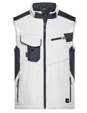 James&Nicholson - Workwear Softshell Vest -STRONG