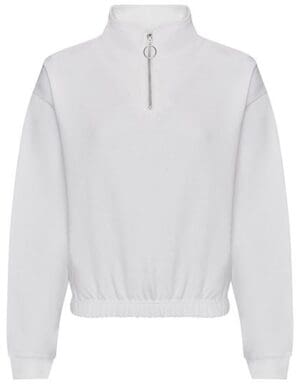 Just Hoods - Women´s Cropped 1/4 Zip Sweat