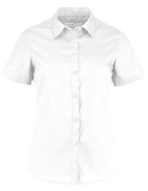 Kustom Kit - Women´s Tailored Fit Poplin Shirt Short Sleeve