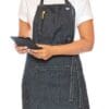 Le Chef - Utility Apron Bib Washed Denim