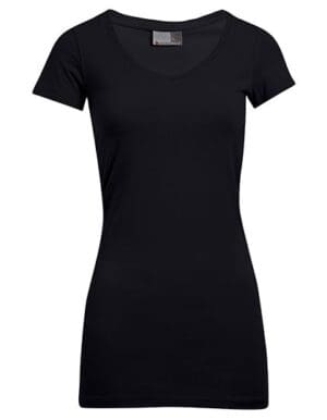 Promodoro - Women´s Slim Fit V-Neck-T Long