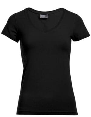 Promodoro - Women´s Slim Fit V-Neck-T