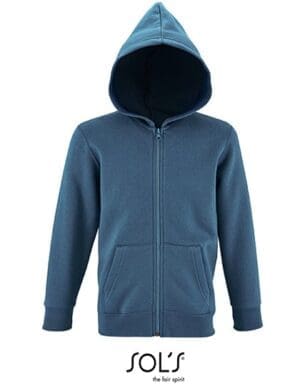 SOL´S - Kids´ Zip Hoodie Stone