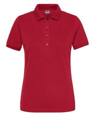 Stretch-Polo James&Nicholson - Ladies´ BIO Work - SOLID