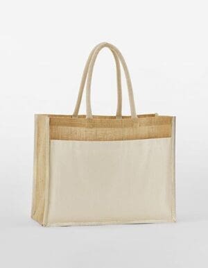 Westford Mill - Cotton Pocket Natural Starched Jute Shopper