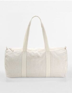 Westford Mill - Striped Organic Cotton Barrel Bag