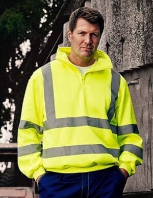 YOKO - Hi-Vis 1/4 Zip Sweatshirt