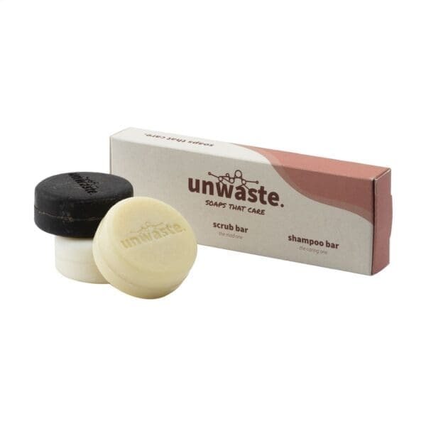 Unwaste Soap Set Seife, Peeling und Shampoo