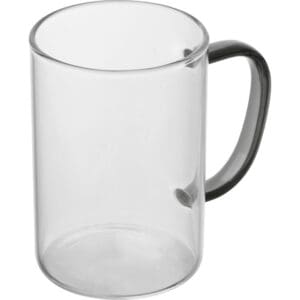 Glastasse mit farbigem Henkel, 250ml