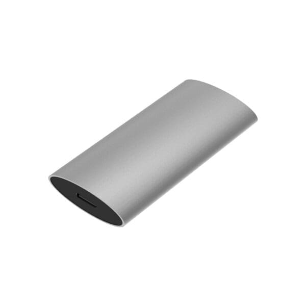 White Lake Compact External SSD Silver