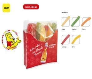 HARIBO Saure Pommes Tüte in Werbebox