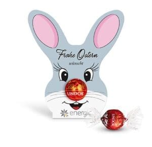 Lindt Lindor Kugel in Werbekartonage "Osterhase"